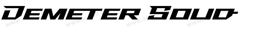 Demeter Solid字体转换